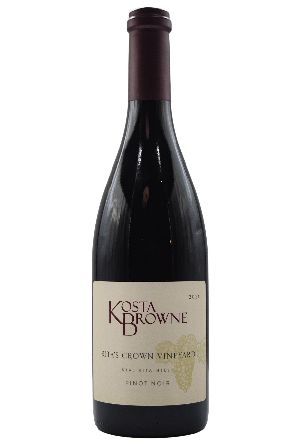 Bottle of Kosta Browne Sta. Rita Hills Pinot Noir Rita's Crown 2021-Red Wine-Flatiron SF
