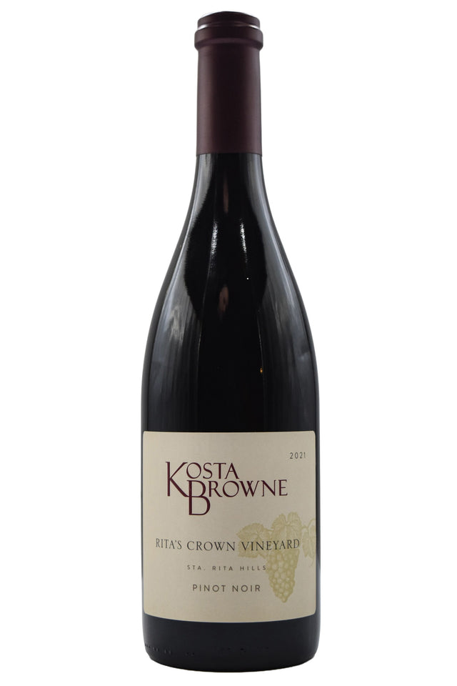 Bottle of Kosta Browne Sta. Rita Hills Pinot Noir Rita's Crown 2021-Red Wine-Flatiron SF