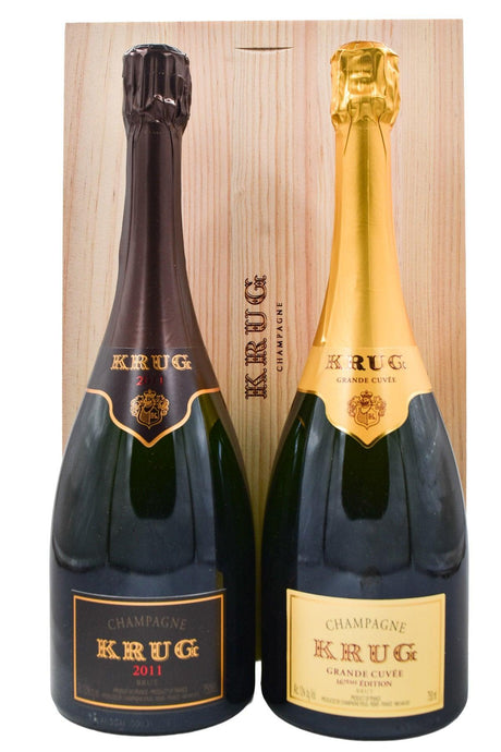 Bottle of Krug Champagne Les Creations Assortment Case 2011 & Grande Cuvée 167th Edition-Sparkling Wine-Flatiron SF