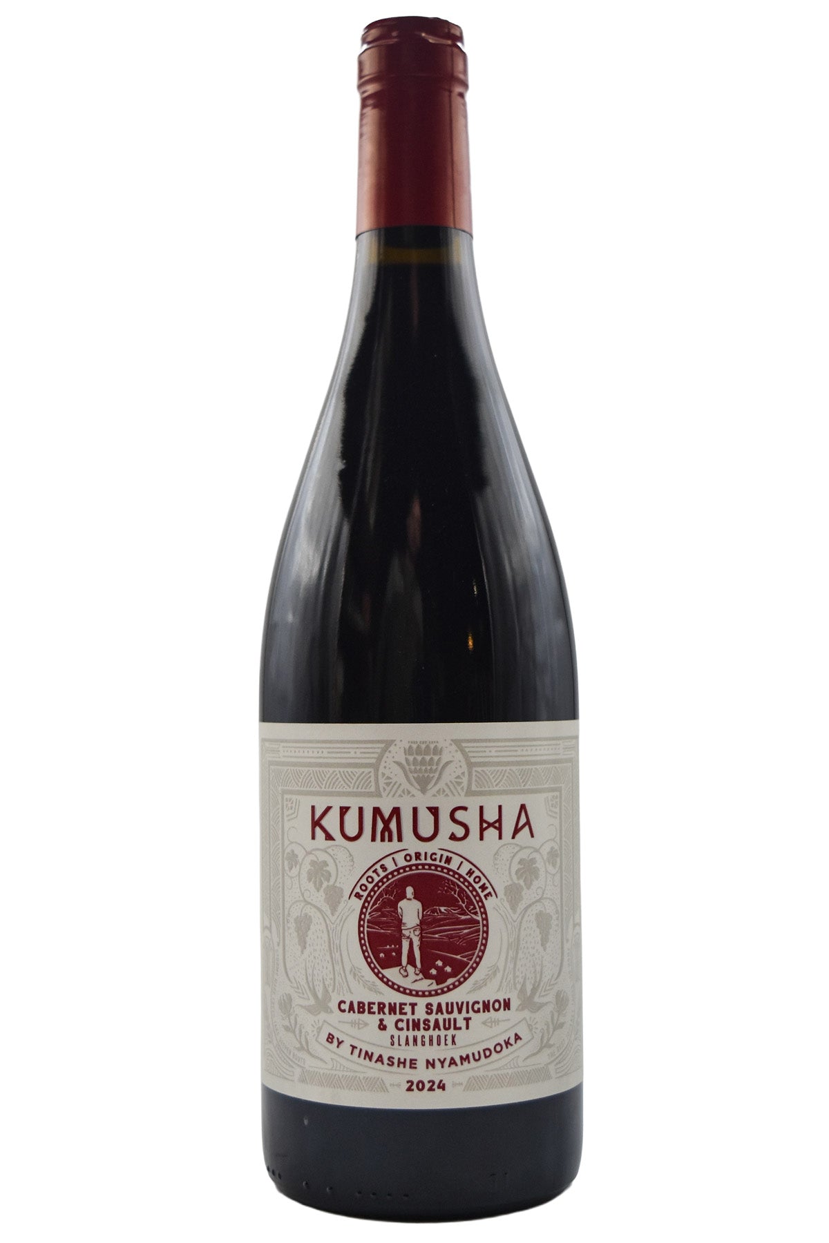 Bottle of Kumusha Cabernet-Cinsault Red Blend 2024-Red Wine-Flatiron SF