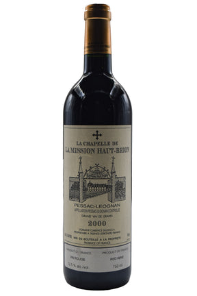 Bottle of La Chapelle de la Mission Haut-Brion Pessac-Leognan 2000-Red Wine-Flatiron SF