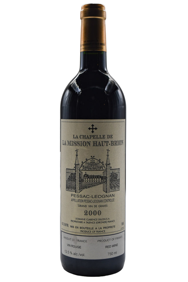 Bottle of La Chapelle de la Mission Haut-Brion Pessac-Leognan 2000-Red Wine-Flatiron SF