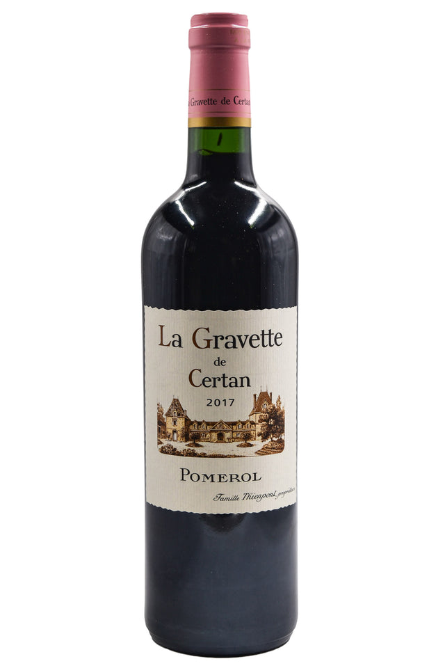Bottle of La Gravette de Certan Pomerol 2017-Red Wine-Flatiron SF