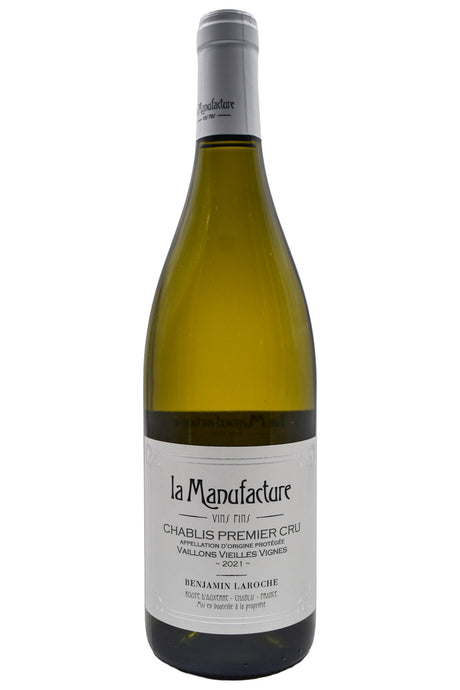 Bottle of La Manufacture Chablis 1er Cru Vaillons Vieilles Vignes 2021-White Wine-Flatiron SF