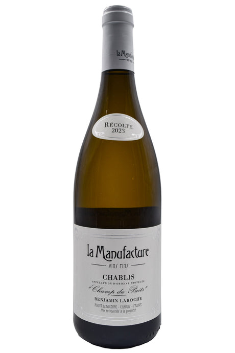 Bottle of La Manufacture Chablis Champs du Puits 2023-White Wine-Flatiron SF
