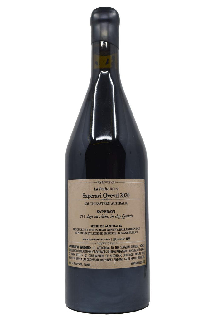 Bottle of La Petite Mort Saperavi Qvevri 2020-Red Wine-Flatiron SF