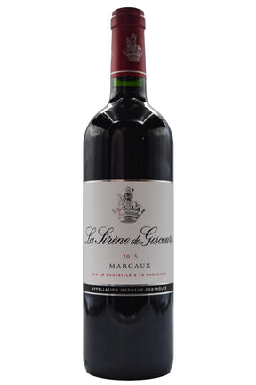 Bottle of La Sirene de Giscours Margaux 2015-Red Wine-Flatiron SF
