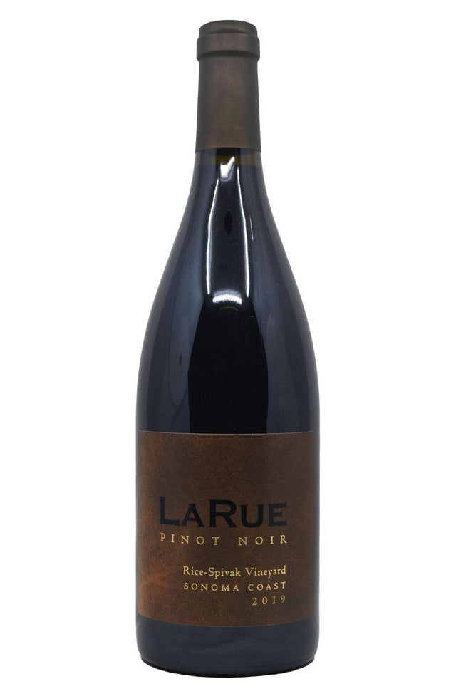 Bottle of LaRue Sonoma Coast Pinot Noir Rice-Spivak 2019-Red Wine-Flatiron SF