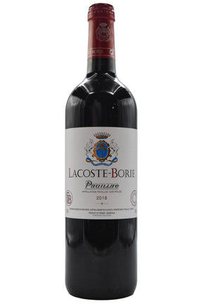 Bottle of Lacoste Borie Pauillac 2018-Red Wine-Flatiron SF