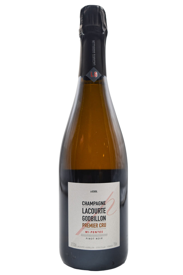 Bottle of Lacourte Godbillon Champagne Blanc de Noirs Premier Cru Mi Pentes NV-Sparkling Wine-Flatiron SF