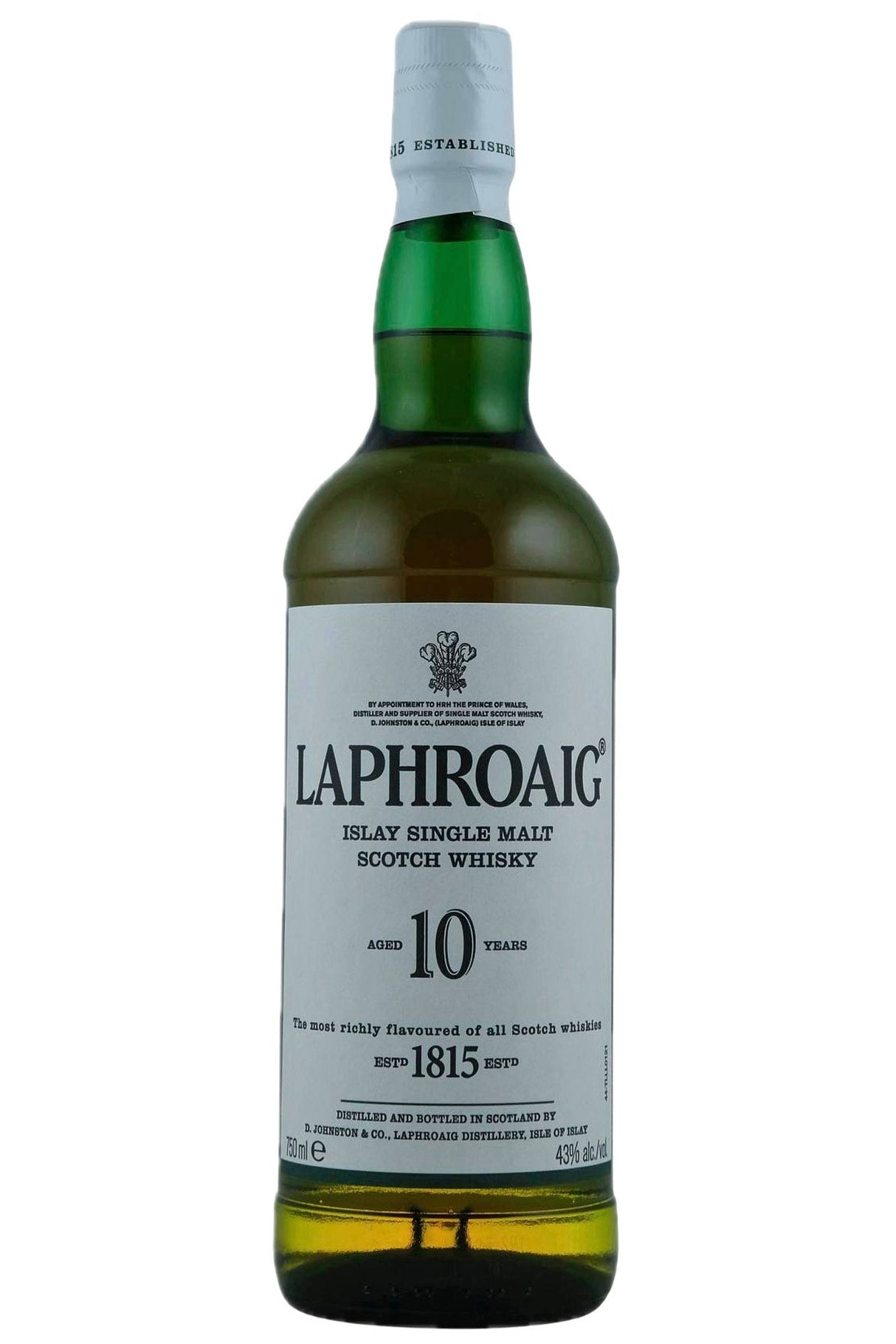 Bottle of Laphroaig Single Malt Scotch 10 Year-Spirits-Flatiron SF