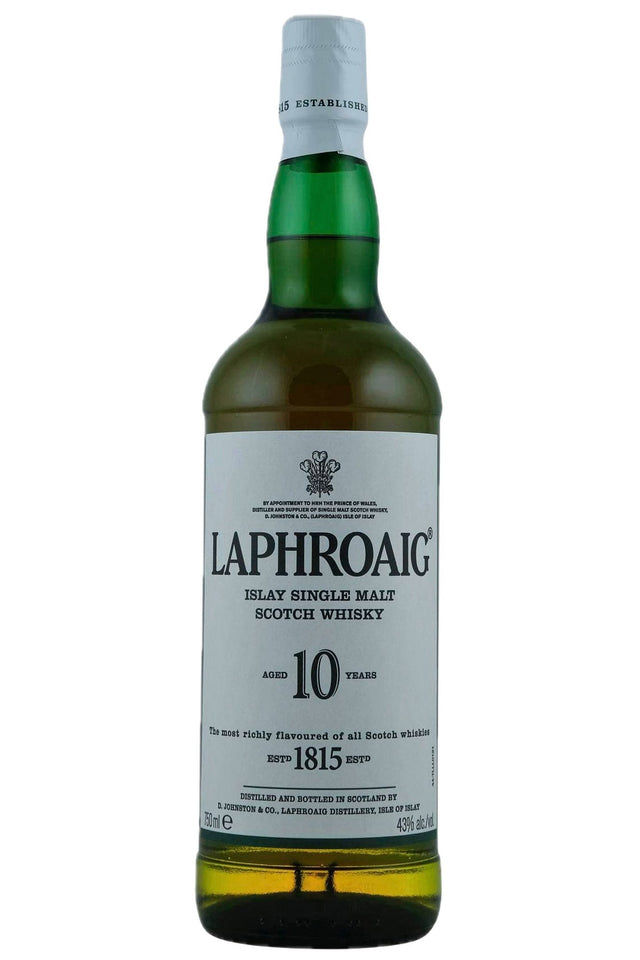 Bottle of Laphroaig Single Malt Scotch 10 Year-Spirits-Flatiron SF