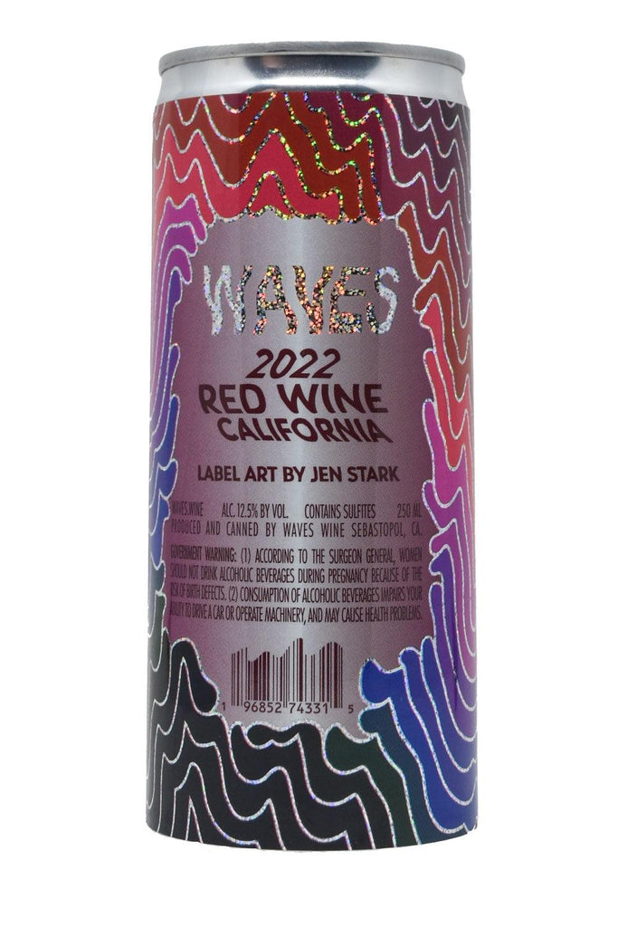 Bottle of Las Jaras Waves Red CAN 2022 (250ml)-Red Wine-Flatiron SF