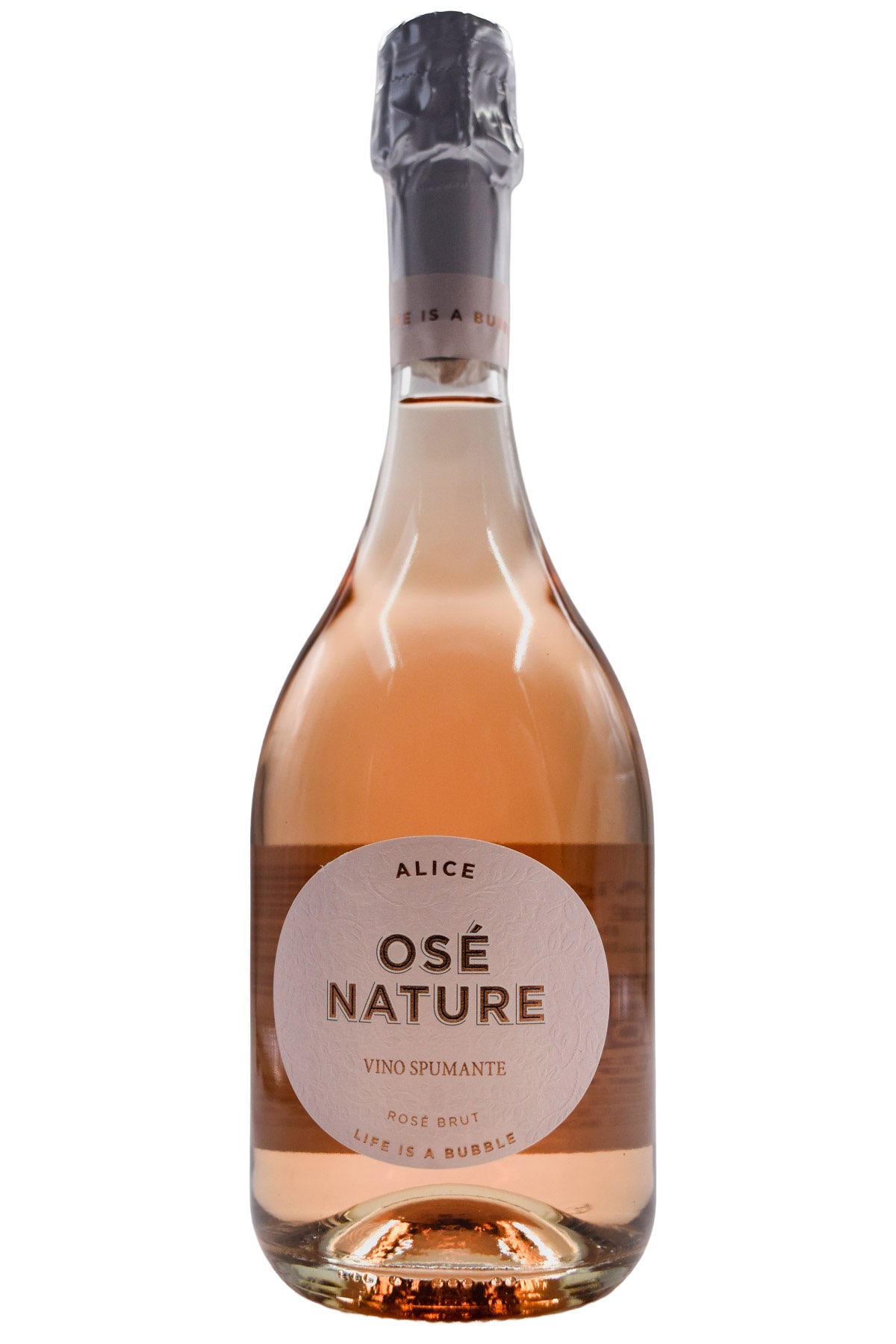 Bottle of Le Vigne de Alice Rose Brut Nature Ose NV-Sparkling Wine-Flatiron SF