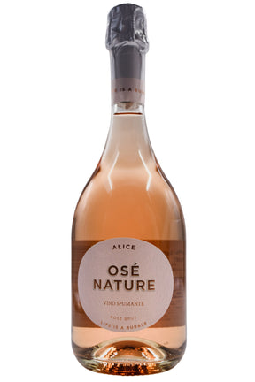 Bottle of Le Vigne de Alice Rose Brut Nature Ose NV-Sparkling Wine-Flatiron SF