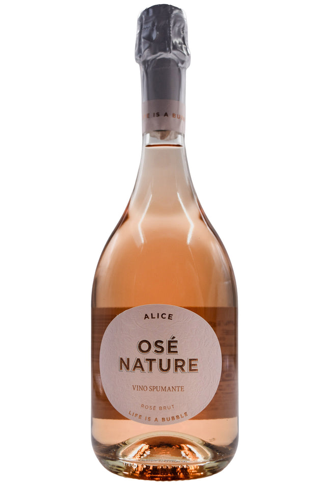 Bottle of Le Vigne de Alice Rose Brut Nature Ose NV-Sparkling Wine-Flatiron SF