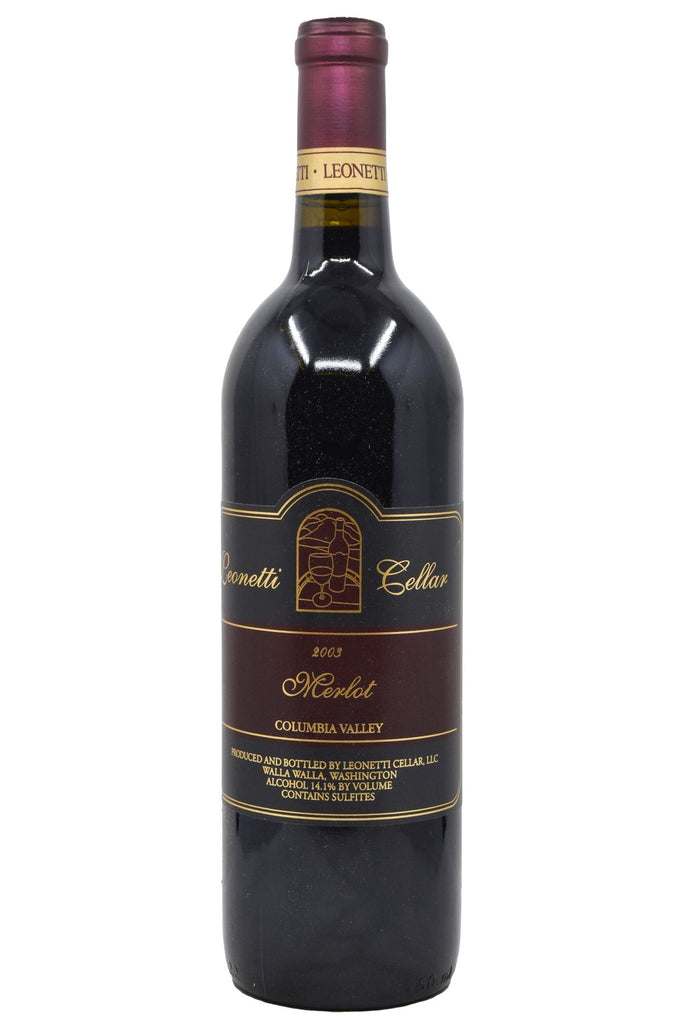 Bottle of Leonetti Cellar Columbia Valley Merlot 2003-Red Wine-Flatiron SF