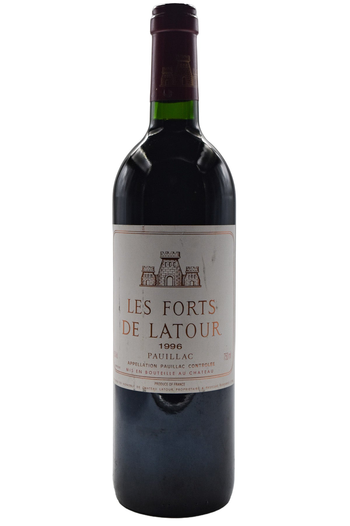 Bottle of Les Forts de Latour Pauillac 1996-Red Wine-Flatiron SF