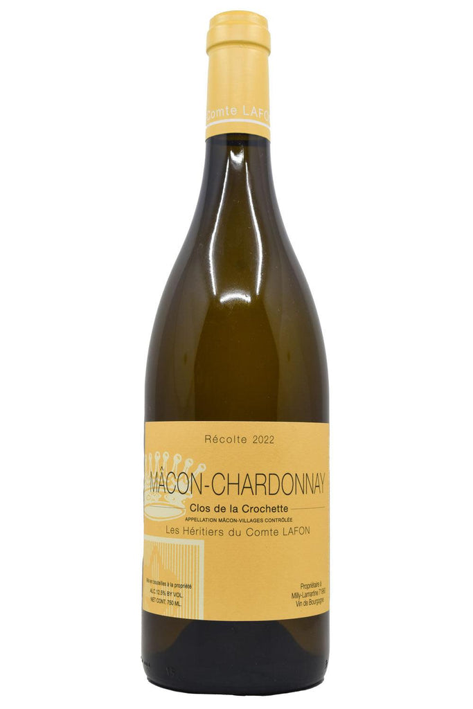Bottle of Les Heritiers du Comte Lafon Macon-Chardonnay Clos De La Crochette 2022-White Wine-Flatiron SF