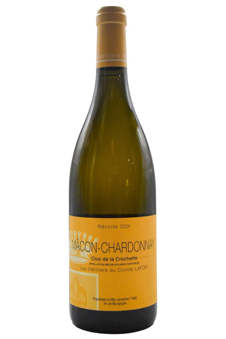 Bottle of Les Heritiers du Comte Lafon Macon Chardonnay Clos de la Crochette 2024-White Wine-Flatiron SF