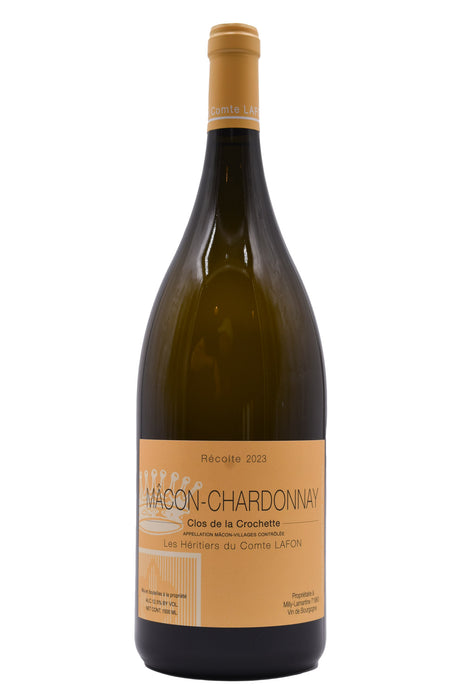 Bottle of Les Heritiers du Comte Lafon Macon Clos Crochette 2023 (1.5L)-White Wine-Flatiron SF