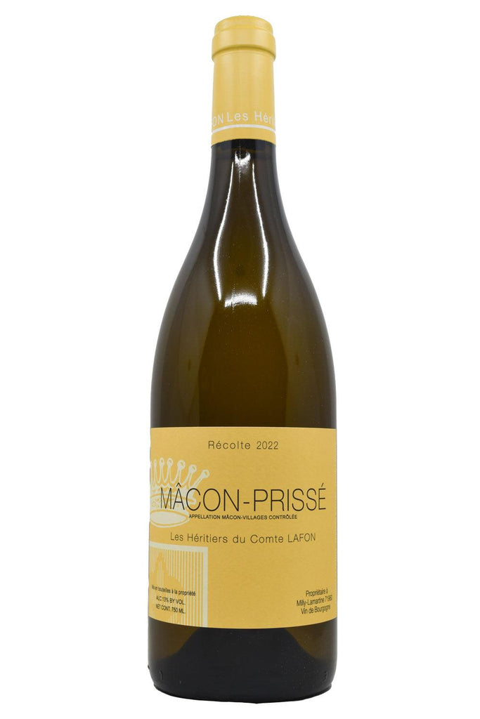 Bottle of Les Heritiers du Comte Lafon Macon-Prisse 2022-White Wine-Flatiron SF