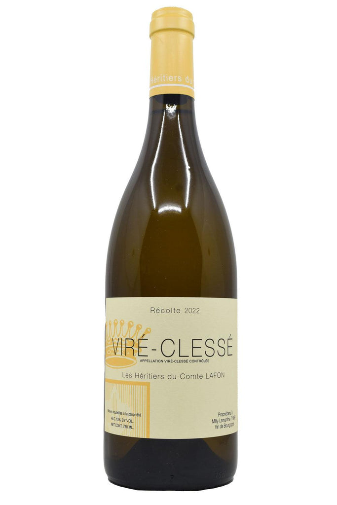 Bottle of Les Heritiers du Comte Lafon Vire-Clesse 2022-White Wine-Flatiron SF