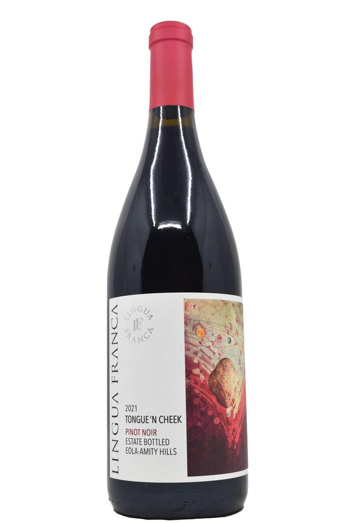 Bottle of Lingua Franca Eola-Amity Hills Pinot Noir Tongue 'N Cheek 2021-Red Wine-Flatiron SF