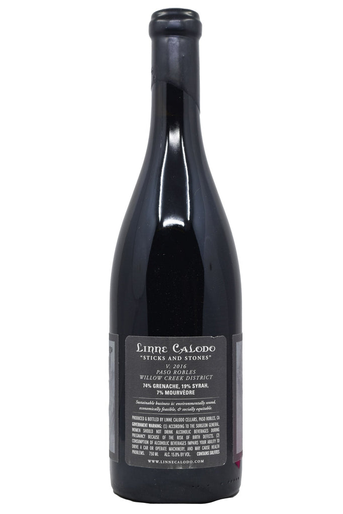 Bottle of Linne Calodo Paso Robles Sticks and Stones 2016-Red Wine-Flatiron SF