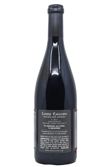 Bottle of Linne Calodo Paso Robles Sticks and Stones 2017-Red Wine-Flatiron SF