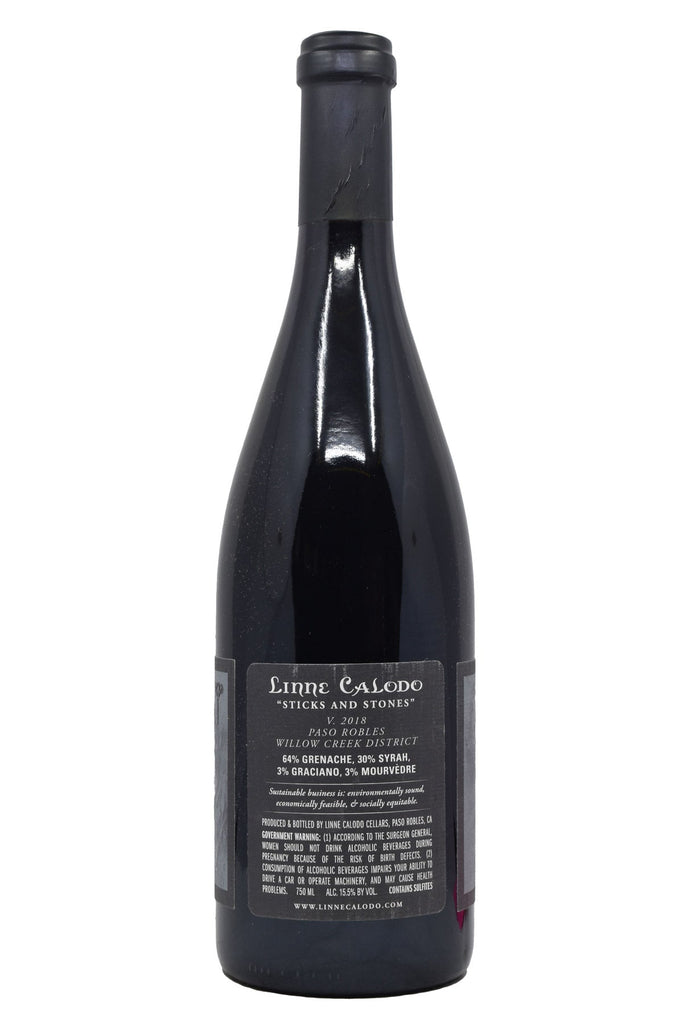 Bottle of Linne Calodo Paso Robles Sticks and Stones 2018-Red Wine-Flatiron SF