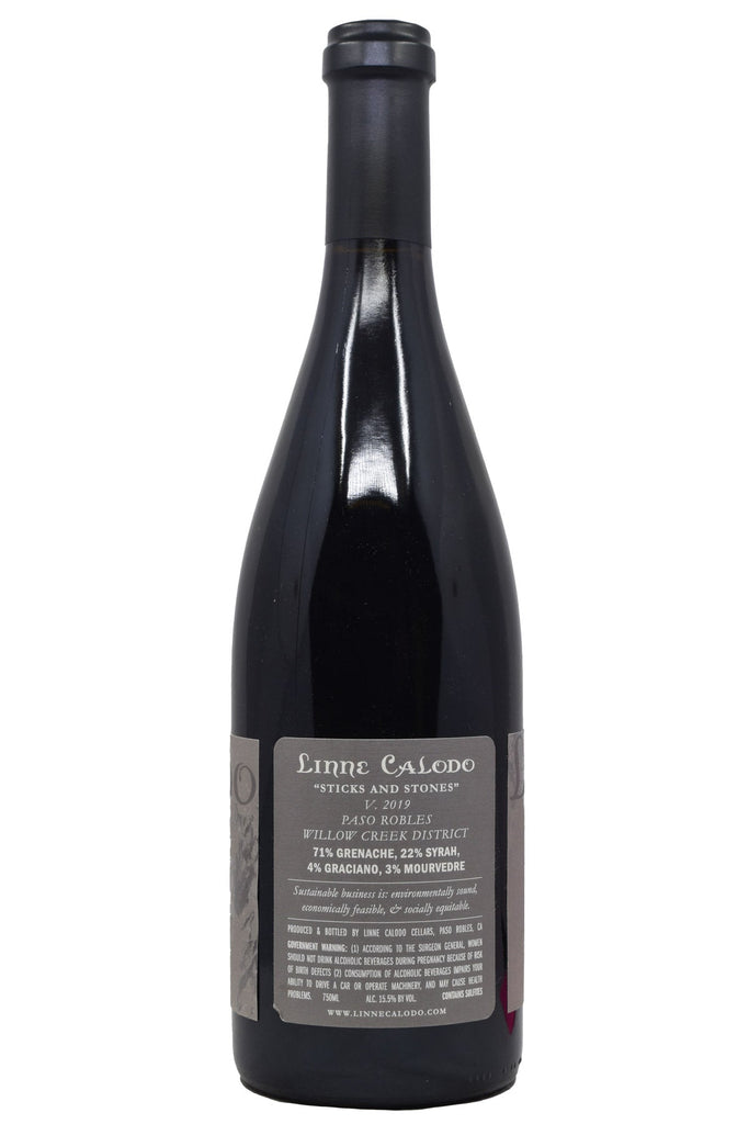 Bottle of Linne Calodo Paso Robles Sticks and Stones 2019-Red Wine-Flatiron SF