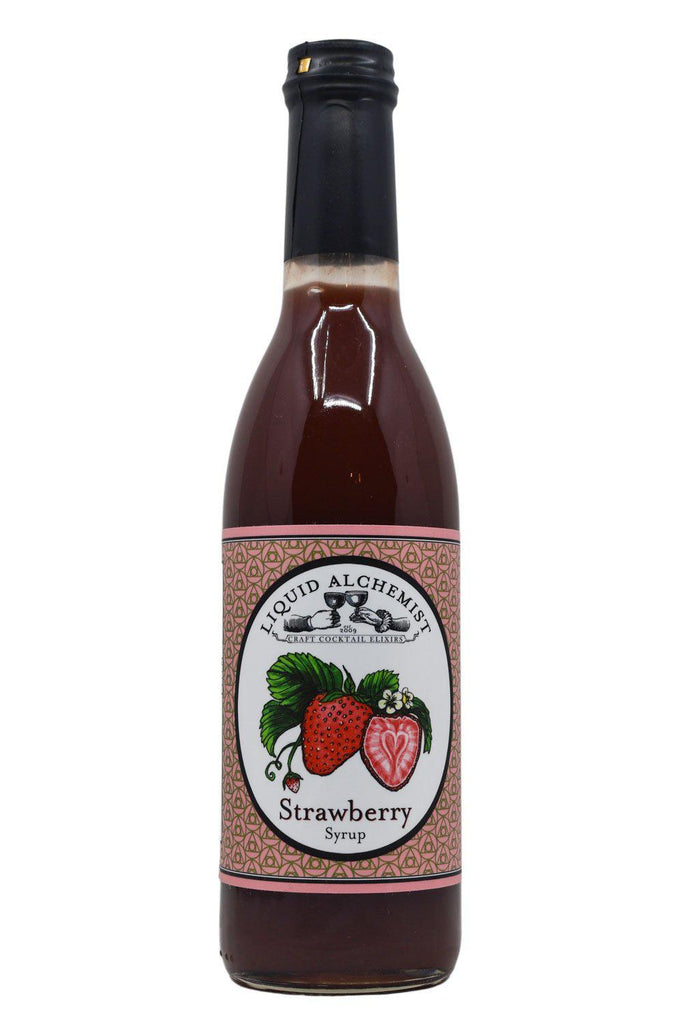 Bottle of Liquid Alchemist Strawberry Syrup (375ml)-Spirits-Flatiron SF