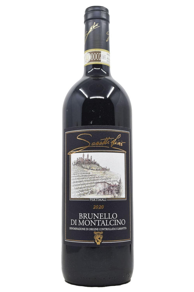 Bottle of Livio Sassetti Pertimali Brunello di Montalcino 2020-Red Wine-Flatiron SF