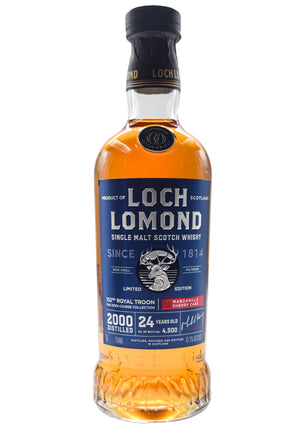 Bottle of Loch Lomond 24 Year The Open Course Collection: 2024 152th Royal Troon Manzanilla Sherry Cask Highland Single Malt Whisky-Spirits-Flatiron SF