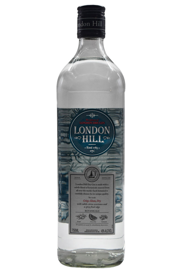 Bottle of London Hill Dry Gin-Spirits-Flatiron SF