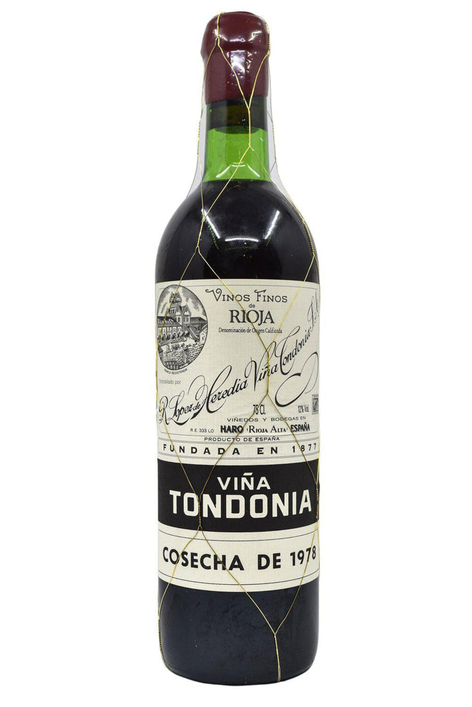 Bottle of Lopez De Heredia Vina Tondonia Gran Reserva 1978-Red Wine-Flatiron SF