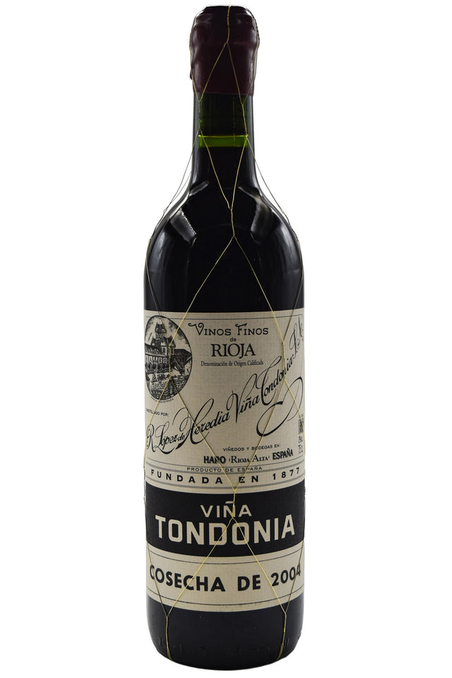 Bottle of Lopez de Heredia Rioja Gran Reserva Vina Tondonia 2004-Red Wine-Flatiron SF