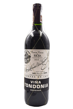 Bottle of Lopez de Heredia Rioja Reserva Vina Tondonia 2012-Red Wine-Flatiron SF