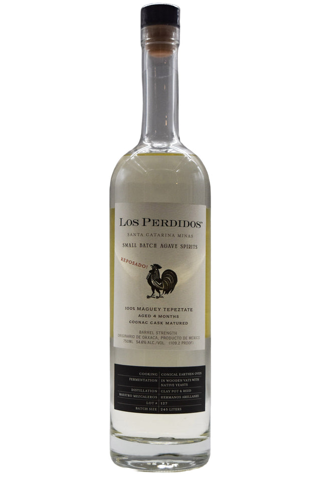 Bottle of Los Perdidos Mezcal Reposado Tepeztate-Spirits-Flatiron SF