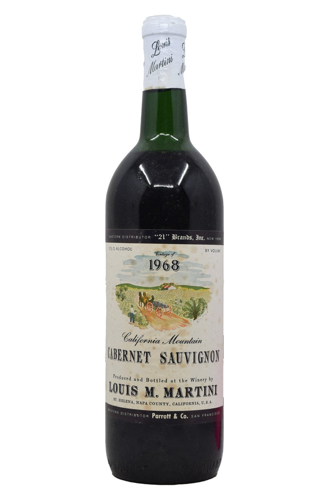 Bottle of Louis M. Martini Cabernet Sauvignon Saint Helena 1968 (Bottle #1)-Red Wine-Flatiron SF