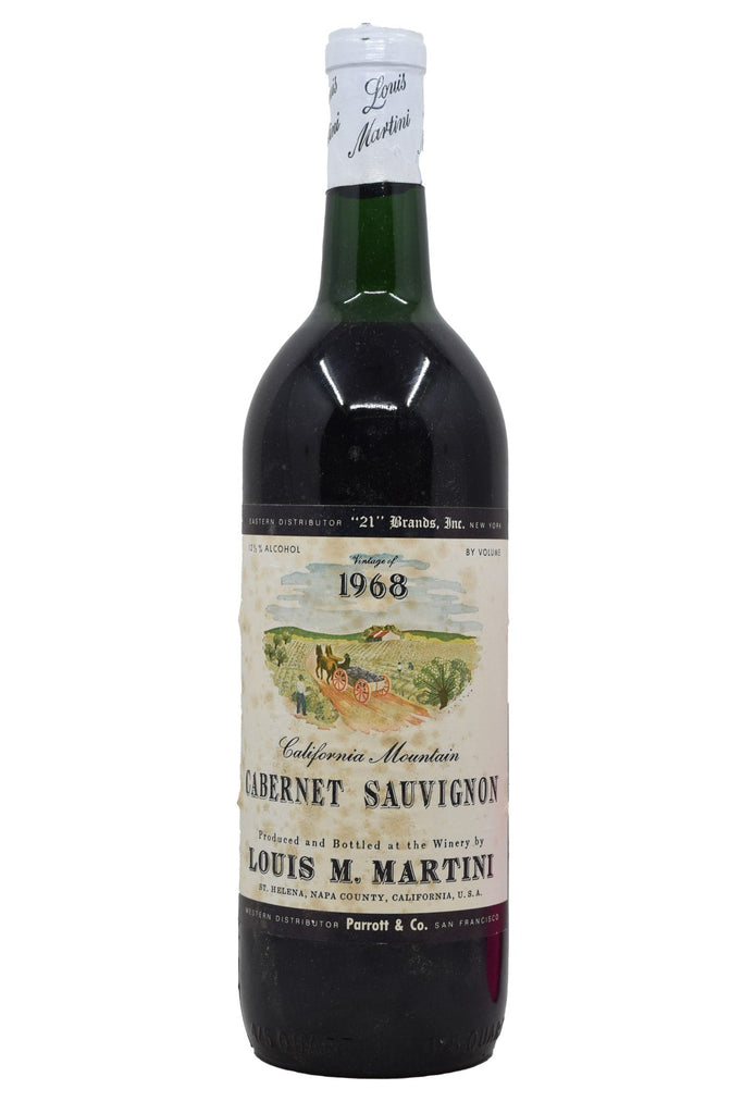 Bottle of Louis M. Martini Cabernet Sauvignon Saint Helena 1968 (Bottle #2)-Red Wine-Flatiron SF