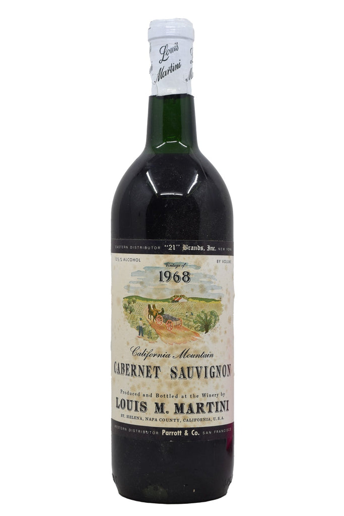 Bottle of Louis M. Martini Cabernet Sauvignon Saint Helena 1968 (Bottle #3)-Red Wine-Flatiron SF