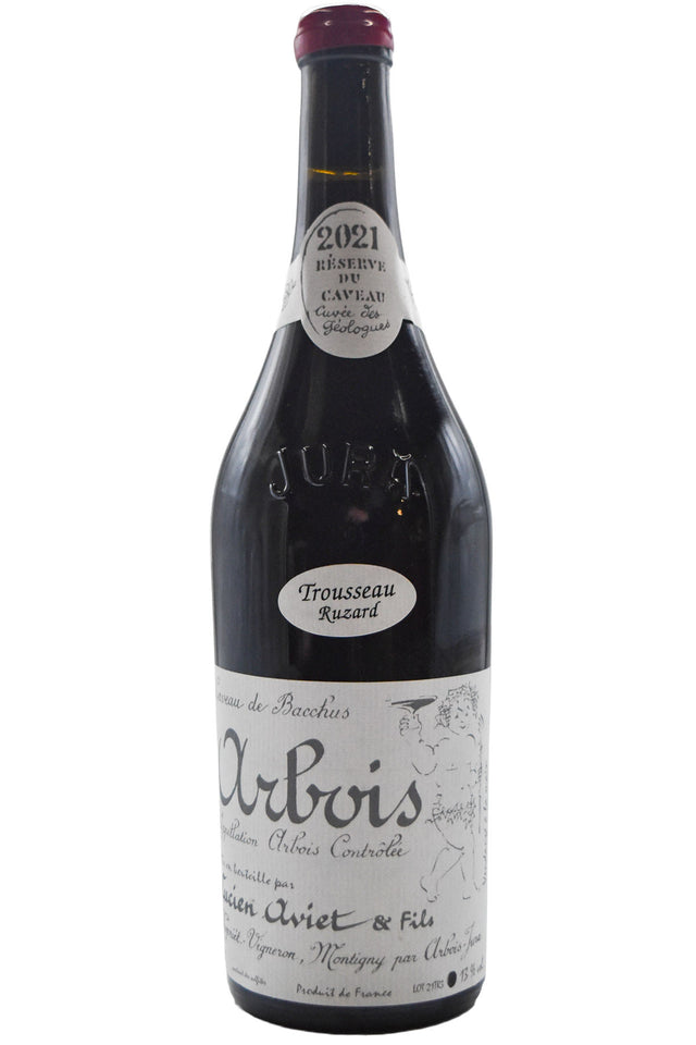 Bottle of Lucian Aviet (Caveau de Bacchus) Trousseau Cuvee Des Geologues Ruzard 2021-Red Wine-Flatiron SF