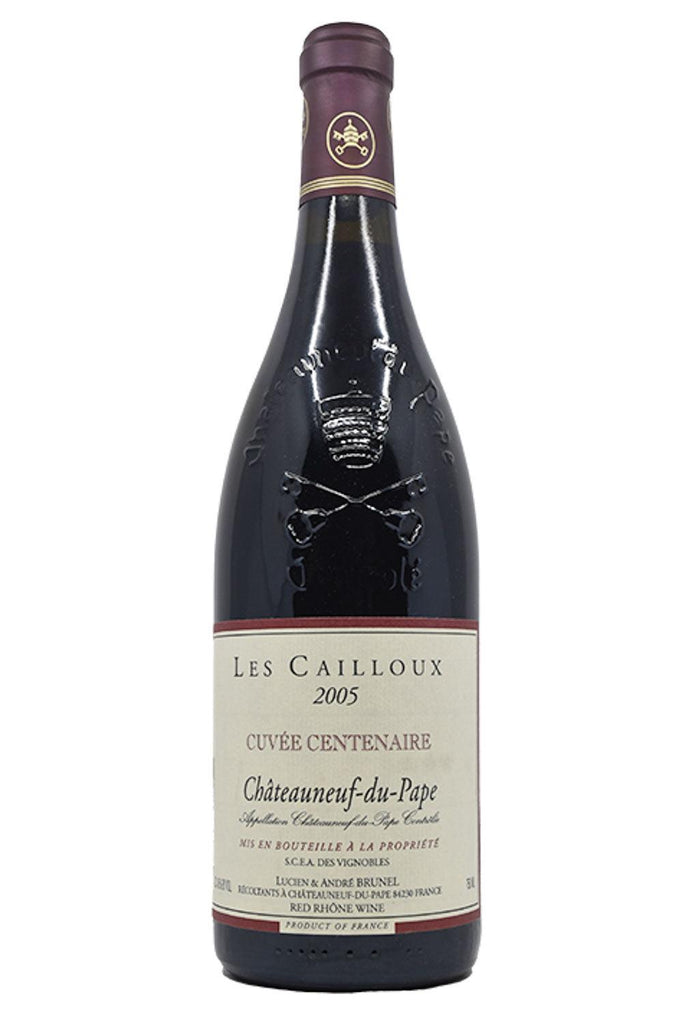 Bottle of Lucien et Andre Brunel Chateauneuf-du-Pape Les Cailloux Cuvee Centenaire 2005-Red Wine-Flatiron SF