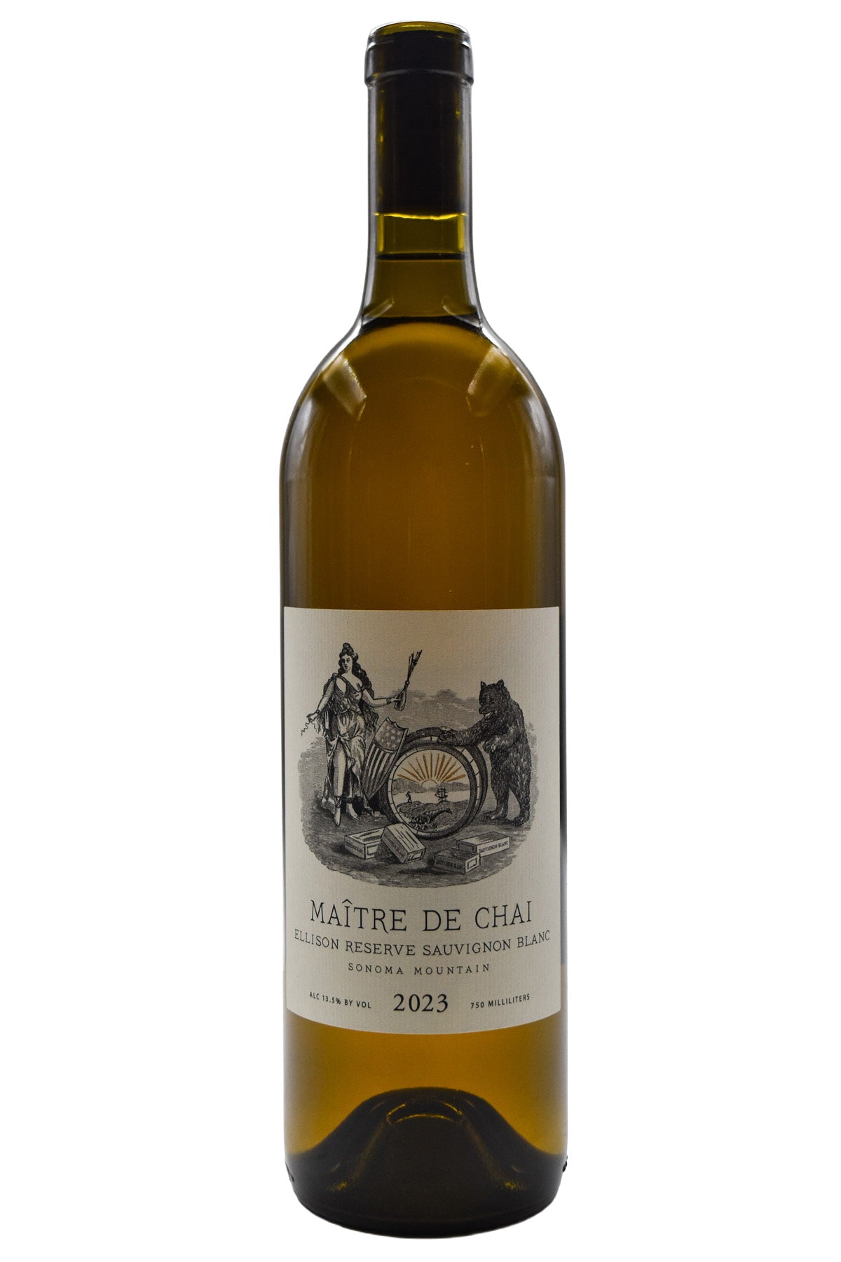 Bottle of Maitre de Chai Skin Ferment Sauvignon Blanc Reserve 2023-Orange Wine-Flatiron SF