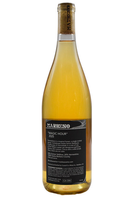 Bottle of MarBeso Santa Barbara Skin Contact Gruner/Vermentino Magic Hour 2025-Orange Wine-Flatiron SF