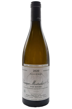 Bottle of Marc Colin et Fils Chassagne Montrachet 1er Cru Vide Bourse 2020 [NET]-White Wine-Flatiron SF