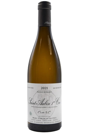 Bottle of Marc Colin et Fils Saint-Aubin 1er Cru Cuvee 5C 2021-White Wine-Flatiron SF