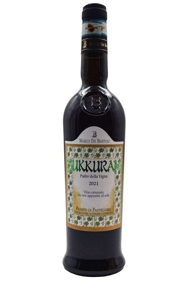 Bottle of Marco de Bartoli Passito de Pantelleria Padre della Vigne Bukkuram 2021 (500ml)-Dessert Wine-Flatiron SF